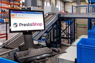 Easy WMS synchronisiert den Onlineshop von PrestaShop mit dem Bestand im Lager.