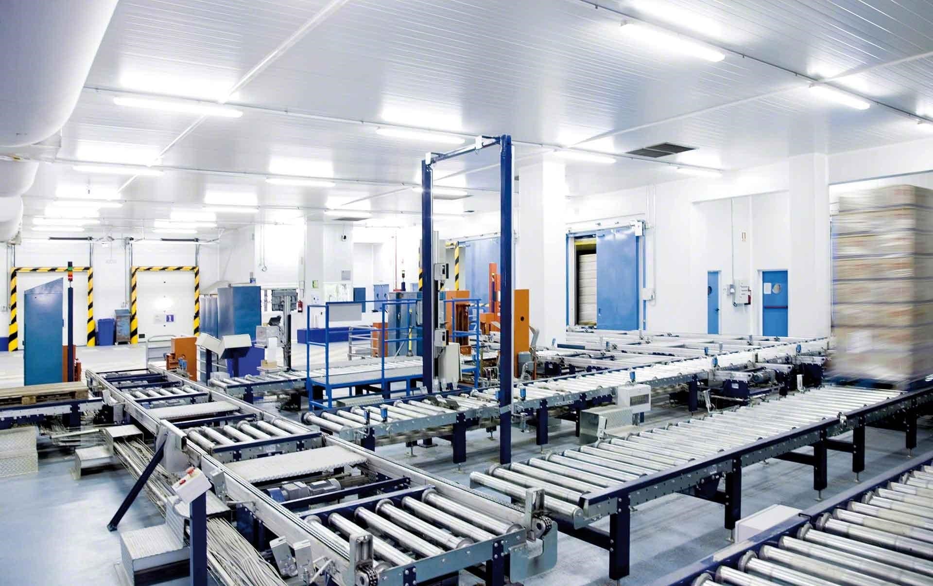 Palettenfördersysteme, eine der besten Möglichkeiten zur Automatisierung von Lagerprozessen bei der Bewegung von Lasten. Palettenfördersysteme, eine der besten Möglichkeiten zur Automatisierung von Lagerprozessen bei der Bewegung von Lasten.