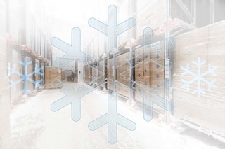Ein industrielles Tiefkühllager ist ein Ort an dem Waren bei einer Temperatur unter 0 ºC gelagert werden