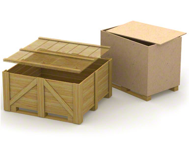 Die unteren Schienen der Holzbehälter können schwach oder wenig widerstandsfähig sein.