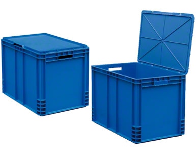 Eurobox mit Deckel.