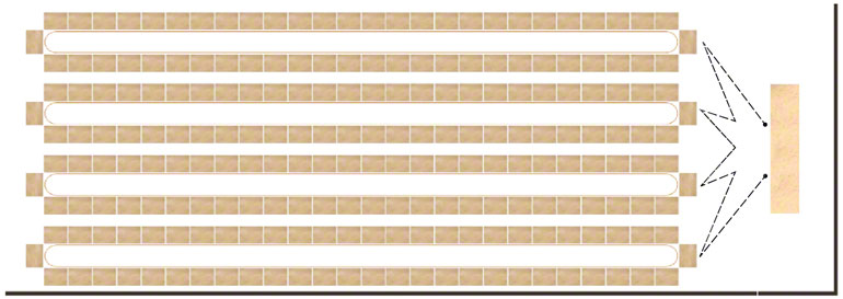 Regalinstallation für die Kommissionierung nach dem Ware-zur-Person Prinzip