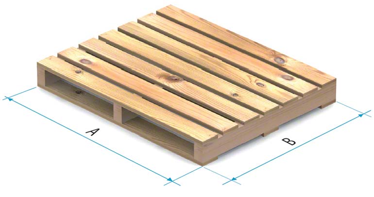 Holzpalette des Typs 3
