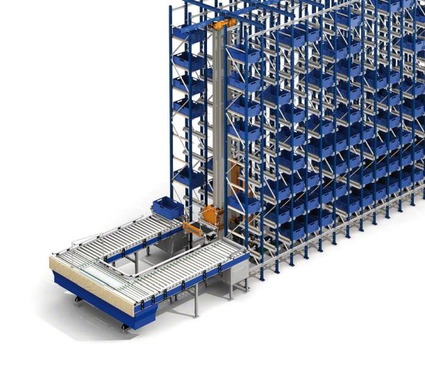 Automatisiertes Kleinteilelager im Logistikzentrum von Luca Cuccolini in Toledo