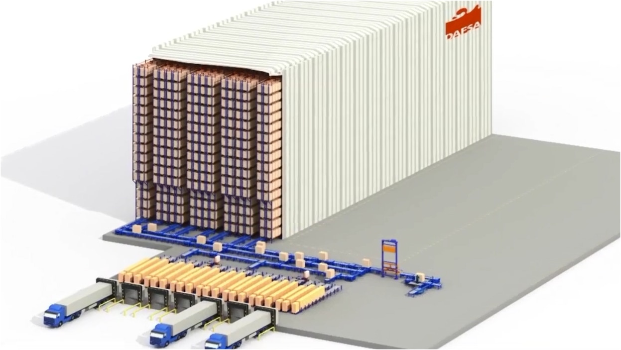 Mecalux baut ein automatisiertes Lagerhaus für die Zukunft Mecalux baut ein automatisiertes Lagerhaus für die Zukunft