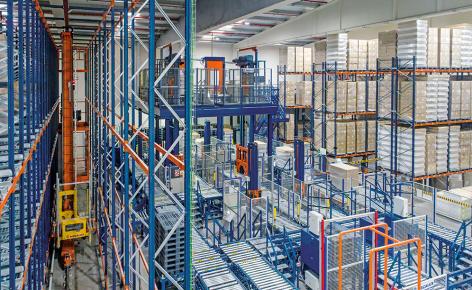 Automatisierung im Lager für Produkte Deliplus von Mercadona Automatisierung im Lager für Produkte Deliplus von Mercadona