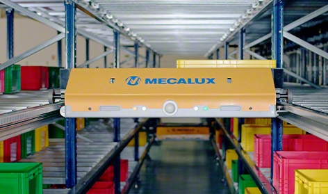 Shuttle-Lagersystem für Behälter Shuttle-Lagersystem für Behälter