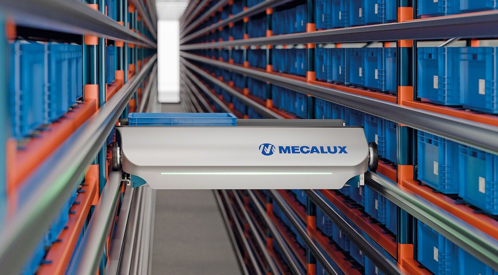 Shuttle-Lagersystem für Behälter