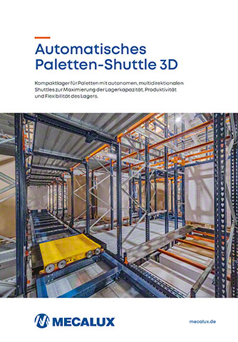 Automatisches Paletten-Shuttle-System 3D