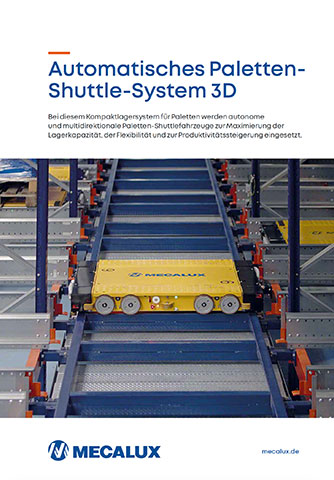 Automatisches Paletten-Shuttle-System 3D