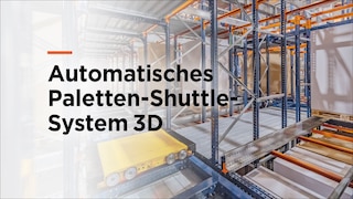 Automatische Paletten-Shuttle-System 3D, die ultimative Automatisierungslösung für maximale Kompaktierung