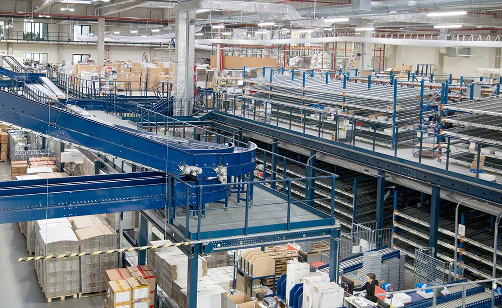 Kommissionierlager des E-Commerce-Anbieters für Schuhe und Taschen Eobuwie Kommissionierlager des E-Commerce-Anbieters für Schuhe und Taschen Eobuwie