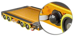 Die Antenne des 3D Shuttles empfängt die Softwareanweisungen des Systems