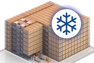 Das 4-Way Pallet Shuttle reduziert Energiekosten in Kühl- und Tiefkühllagern