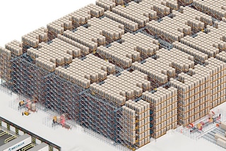 Das Four-Way Pallet Shuttle ist ideal für Unternehmen mit einem hohen Lagerbedarf an Paletten