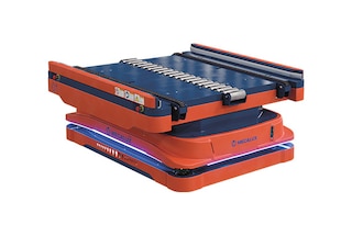 Der AMR 1500 mit Rollenförderer wurde für den internen Palettentransport entwickelt