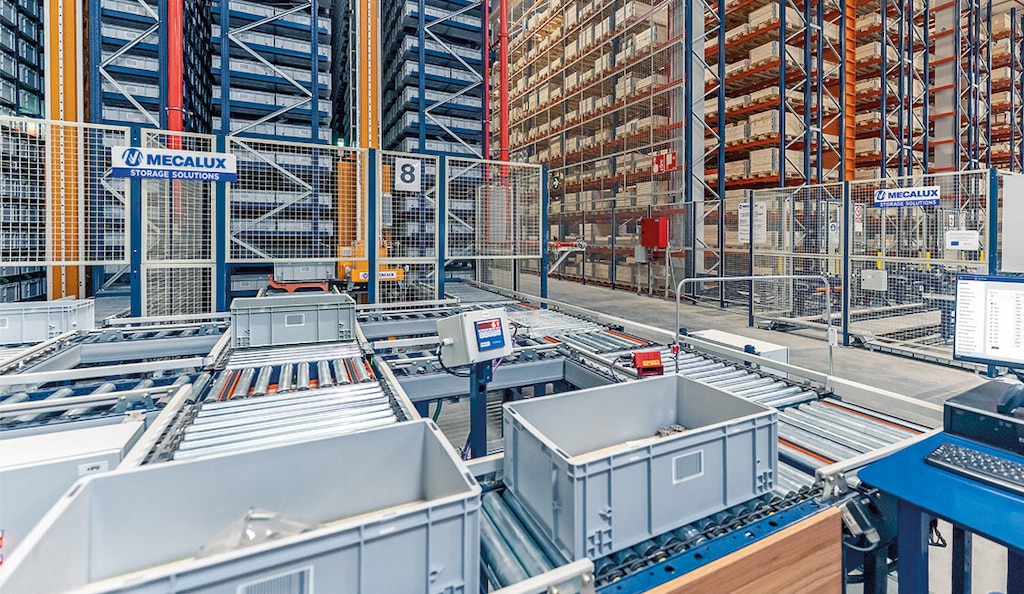 Durch die Automatisierung des Lagers wird die Effizienz des nachhaltigen E-Commerce gesteigert