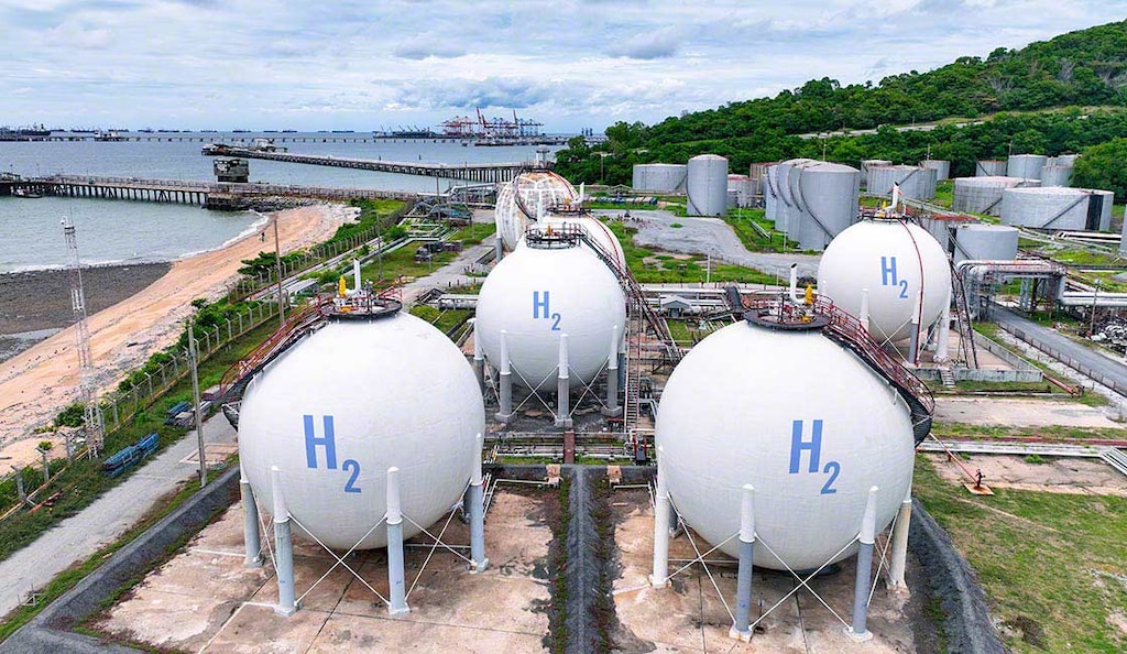 Grüner Wasserstoff gilt als sauber, weil bei seiner Herstellung nur Wasserdampf freigesetzt wird