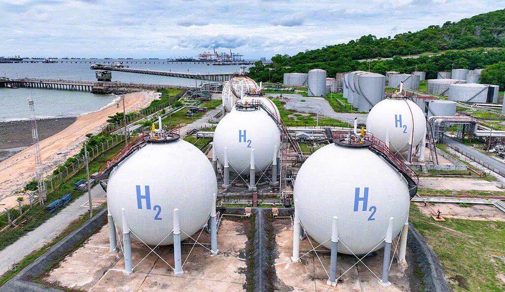 Grüner Wasserstoff gilt als sauber, weil bei seiner Herstellung nur Wasserdampf freigesetzt wird