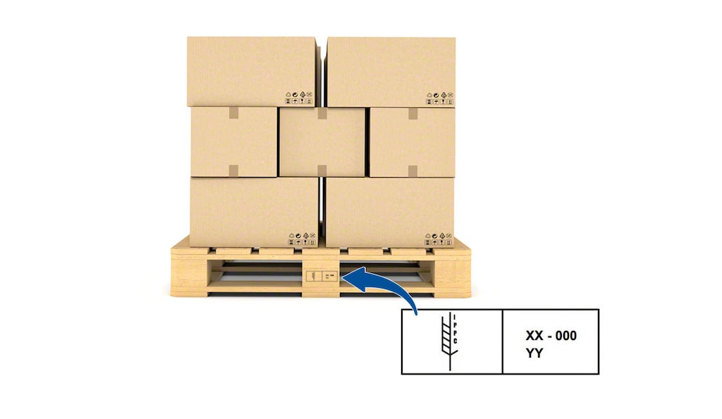 IPPC-Paletten müssen mit einem Siegel gekennzeichnet sein, wie es in ISPM 15 angegeben ist