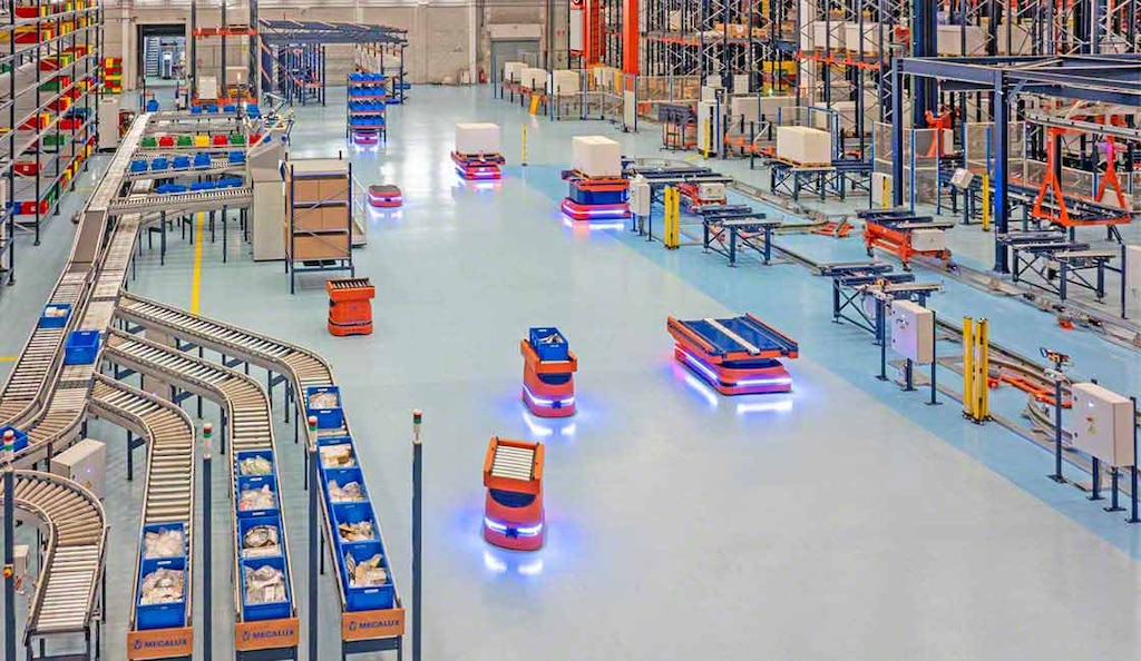 Die AMR-Flotten lassen sich durch die Einführung neuer Roboter einfach erweitern