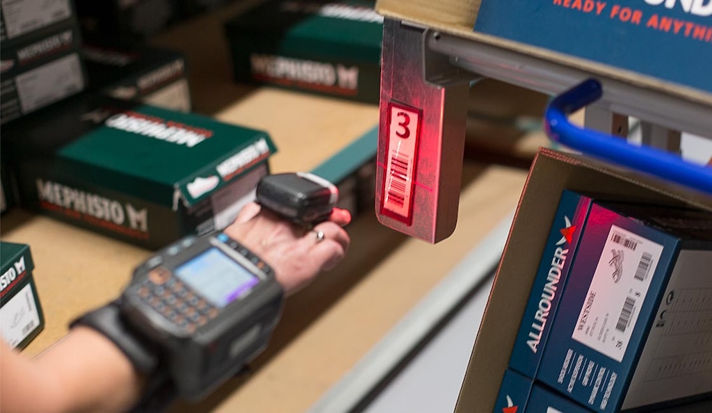 Ring-Scanner können mit einem Lagerverwaltungssystem verbunden werden