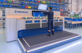 Eine ergonomische Arbeitsstation steigert die Kommissionierleistung