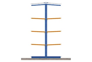 Die Kragarmregale mit Dach können in Außenbereichen installiert werden