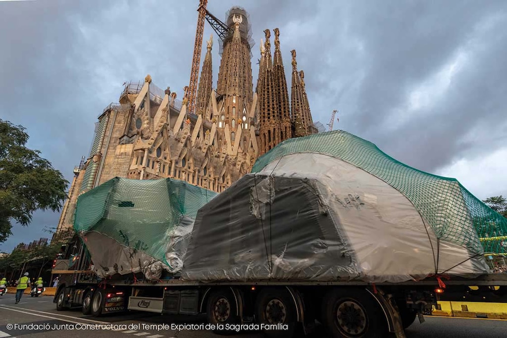 Komplexe Logistik beim Bau der Sagrada Família mitten im Stadtzentrum