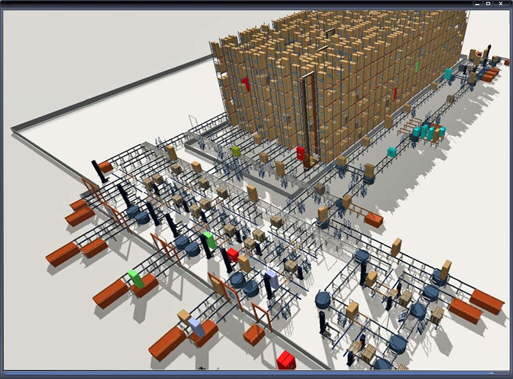 Mit einer Simulationssoftware können Logistikstrategien durch eine virtuelle Darstellung validiert werden
