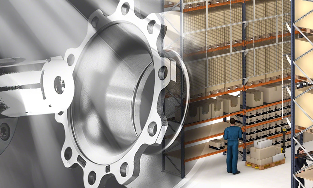 Paletten- und Kragarmregale für die Kfz-Teile von Aliauto