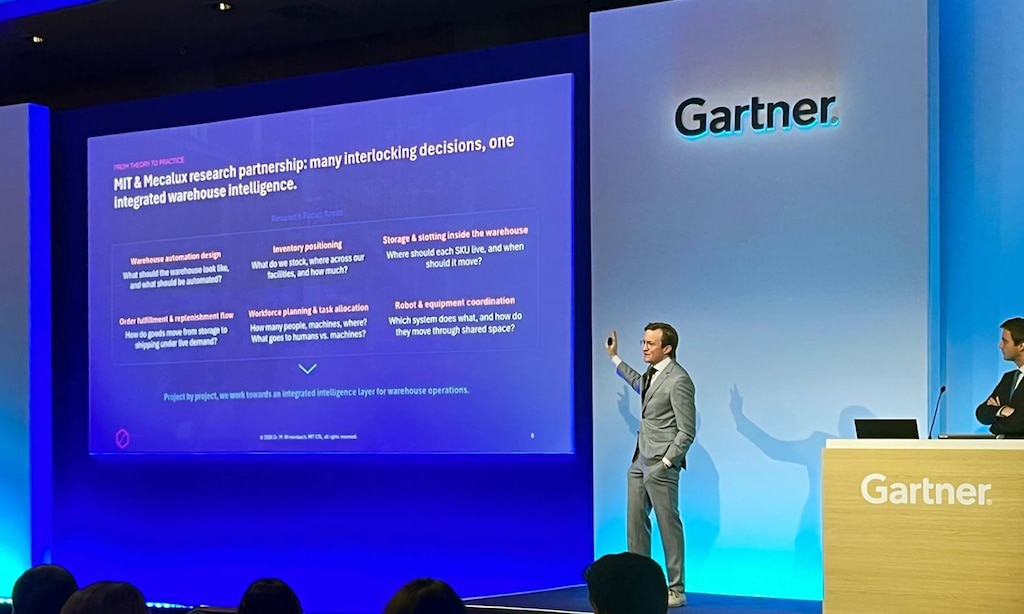 Matthias Winkenbach, Leiter des MIT Intelligent Logistics Systems Lab, auf dem Gartner Supply Chain Symposium/Xpo 2026 in Barcelona