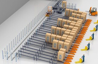 Förderer können durch Einsatz eines Verfahrwagens dynamische Durchlaufkanäle versorgen