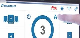 Mit dem Palettenwähler wird die zu befördernde Palettenart ausgewählt