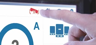 Der Neigungsmesser des Pallet Shuttles signalisiert, wenn die Position des Shuttles falsch ist