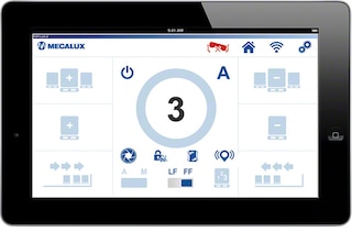 Das Steuerungssystem des Pallet Shuttles bietet zahlreiche Funktionen
