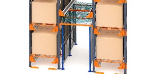 Gangschutz an Paletten-Shuttle-Regalen