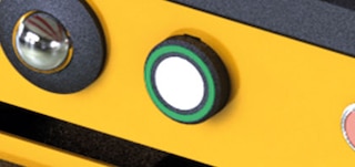 Die Palettendetektoren erkennen die Position der letzten im Kanal abgesetzten Palette