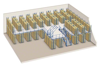 Pickingregale M7 als Hochregale für die Anwendung mit Pick-Tower